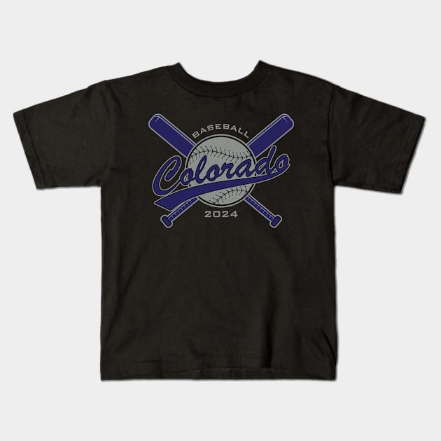 Rockies 2024 Kids T-Shirt by Nagorniak